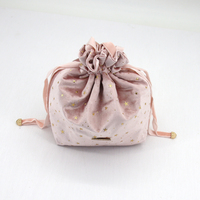 Personnalisé Paillettes Étoiles Imprimé D'emballage de Cordon Pochette Cadeau En Velours Doux Velours Bijoux Poussière Sac De Rangement
