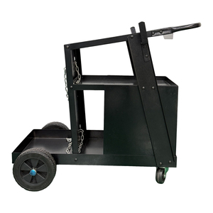 Chariot de soudage avec 4 tiroirs pour soudeur MIG, soudeur <span class=keywords><strong>TIG</strong></span> et découpeur plasma, grande capacité de rangement robuste 360 °   Chariot de soudage roulant - Product Image 2