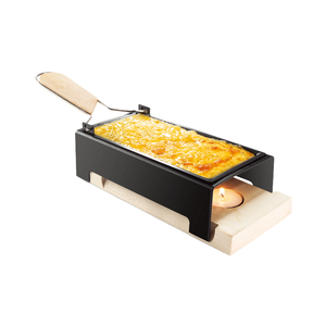 Grill <span class=keywords><strong>Raclette</strong></span> Portable d'Intérieur en Acier Moderne Thermolaqué avec 3 Brûleurs et Dispositif de Sécurité Flamme pour le Camping et les Voyages - Product Image 3