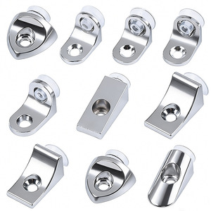 Top Home Furnishings Shelf Support Bracket Zinc Alloy Glossy Modern Simple <b>Wardrobe</b> Cabinet Partition Nail Durable Connector - Product Image 1