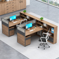 Combinaison de bureau et chaise de bureau modulaire moderne et écologique avec cloison en verre pour studio, individuel ou double, intermédiaire