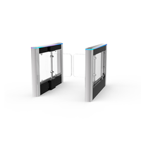 Tourniquet intelligent de contrôle des billets à détection rapide en acier inoxydable, portillon piétonnier à monnayeur avec reconnaissance faciale pour parcs d'attractions
