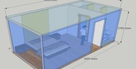 Maison conteneur préfabriquée de luxe en acier 20ft 40ft, kit plat, vente en gros, assemblage rapide, 3 chambres et salle de bain, design moderne