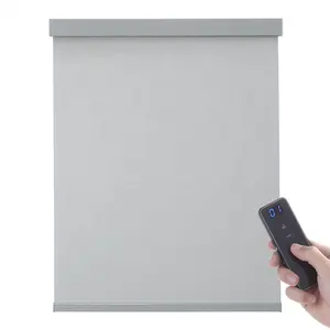 2024 nuevo flocado ventana interior impermeable ignífugo pantalla filtrante cortina rodillo negro