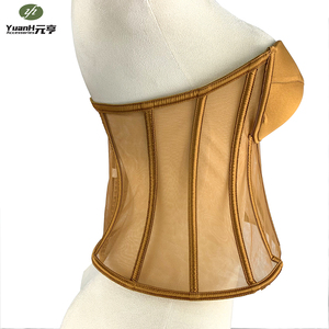 Vente en Gros Corset Sexy Moka en Résille avec Bonnets de Soutien-Gorge Push-Up, <span class=keywords><strong>Haut</strong></span> <span class=keywords><strong>Bustier</strong></span> Overbust pour Femme Adulte, Tissu Spandex, Logo Personnalisable, <span class=keywords><strong>Taille</strong></span> DD et <span class=keywords><strong>Grande</strong></span> <span class=keywords><strong>Taille</strong></span> - Product Image 2