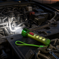 Mini lampe torche LED UV à coque dégradée, torche à 3 COB, lampe de travail rechargeable Type-C, lampe de poche avec sac à fermeture éclair pour le camping