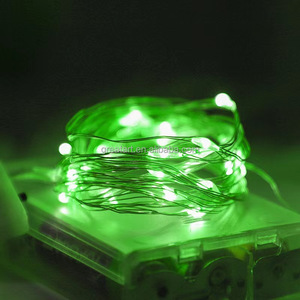 Micro mini <span class=keywords><strong>LED</strong></span> đồng ánh sáng Strings 10/20/30LEDs Pin hoạt động ấm trắng IP44 cho ngoài trời trang trí Giáng sinh - Product Image 3