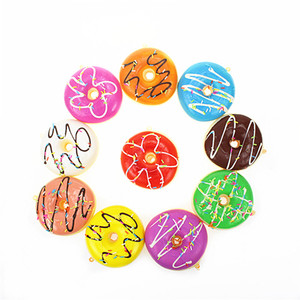 Juguete de Donut Realista de 8cm, Squishy de PU de Levantamiento Lento, Decoración Magnética para Nevera, Llavero de Espuma Perfumada para Niños y Niñas - Product Image 2