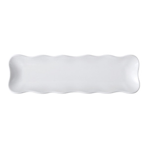 Plato de Cerámica Blanco con Borde Ondulado para Sushi, Plato Largo para Servir Sushi, <span class=keywords><strong>Tapas</strong></span>, Aperitivos, Fiestas, Hogar, <span class=keywords><strong>Restaurante</strong></span> y Catering - Product Image 6