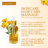 Huile de Calendula 100 ml Extrait Végétal 100% Pur Naturel et Sans Additifs Huile Essentielle en Gros