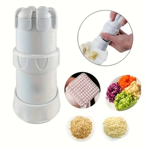Mini Picador de Ajo Multifuncional de Plástico LM, Prensa de Ajo Portátil para Cocina, Uso Doméstico, Fácil de Limpiar, Antiadherente - Product Image 1