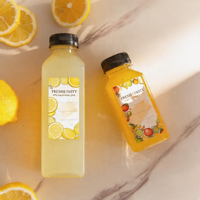 Bouteilles de jus en plastique de 12 oz réutilisables, contenants pour boissons, jus, lait, smoothies, bubble tea – Vente chaude