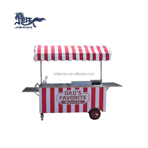JX-CR180 Aluminum Mobile Food Stand Snack Stall and Cart for Sale for Candy and Ice Trailer Type - Product Image 2