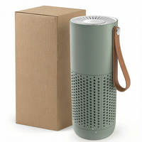 Penyaring Udara Pribadi Tipe HEPA dengan Filter Aktif Bon |   USB Rechargeable Kipas Kecil 3 Kecepatan dengan Aromaterapi Sage Green untuk