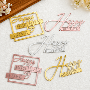 Adorno de Pastel Acrílico Estilo Ins, <span class=keywords><strong>Feliz</strong></span> <span class=keywords><strong>Cumpleaños</strong></span> <span class=keywords><strong>Mi</strong></span> <span class=keywords><strong>Amor</strong></span>, para Decoración de Pasteles de <span class=keywords><strong>Cumpleaños</strong></span> y Baby Shower - Product Image 1
