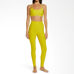 Legging de yoga respirant à taille mi-haute, design personnalisé, en Spandex et Polyester, pour femme, longueur intégrale, style unique, style USA - Product Image 1