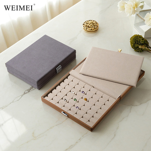 Boîte de rangement pour pierres précieuses en microfibre WEIMEI à 48 compartiments, logo personnalisé, pour diamants en vrac, pierres colorées, organisateur de bijoux, boîte de présentation - Product Image 2