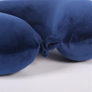 信頼性の高い品質カスタマイズ100% ポリエステルu形状30*30*10 cmソフトトラベルネック枕クッション