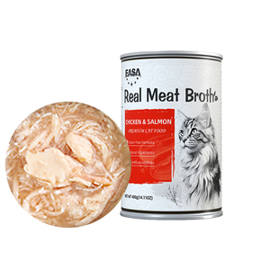 Ração Úmida para Gatos e Cães em Lata de 400g, Caldo com Frango, Atum e Salmão, Pet <span class=keywords><strong>Food</strong></span>, Snack Úmido para Gatos - Product Image 3