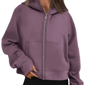 Women's Terry Printed 3D Embroidery Front Zip-Up Hoodies Fleece <b>Jackets</b> Oversized Sweatshirts Autumn Winter Fashion 2025 - Product Image 3
