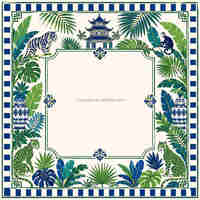 Tapis de jeu Mahjong Oceanic Compass & Coral, thème sous-marin, couleur pastel vert-bleu rose