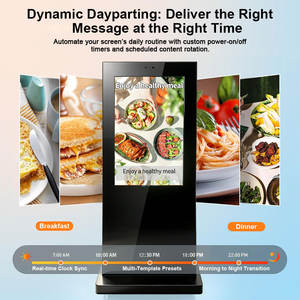 Écran publicitaire LCD 4K Full HD de 32, 43, 49, 55, <span class=keywords><strong>65</strong></span>, 75 pouces, lecteur vidéo vertical extérieur, machine de signalisation numérique étanche IP65 - Product Image 6