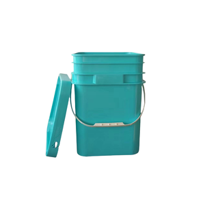 Food Grade PP <strong>20L</strong> Square Bucket-Eco-Friendly Recyclable Durable Airtight Sealed <strong>Container</strong> Customized Color for <strong>Water</strong> Pet Food - Product Image 1