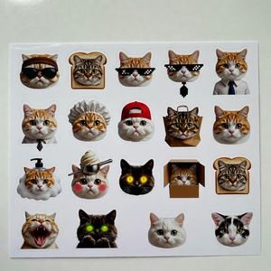 Paquete de Pegatinas de Gatos Adorables, Calcomanías Decorativas para Laptop y Teléfono, Colección para Amantes de los Gatos - Product Image 5