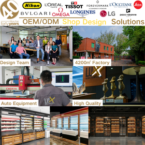 Armoire à cigares d'affichage de magasin de fumée d'approvisionnement d'usine éclairage LED Construction en verre trempé MDF couleur/logo personnalisable - Product Image 2