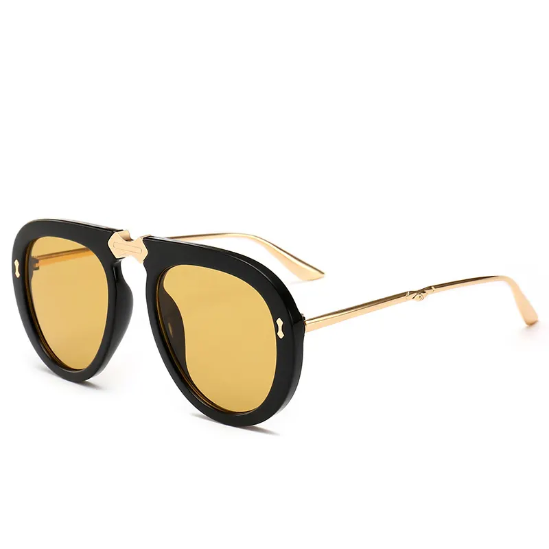 2019 Fashion Vintage Pilot Aviation Style Gradient Sunglasses Women Cool Brand Design Sun Glasses Oculos De Sol 1846