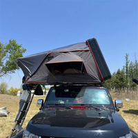 Tienda de Campaña de Techo para Automóvil SUV de 4 Estaciones para 4 Personas, Carcasa Rígida de Aluminio con Apertura Lateral para Aventuras Todoterreno
