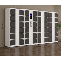 Système de casier intelligent pour salle de sport Armoire métallique Armoire de rangement intelligente pour colis Casier électronique intelligent pour livraison de colis pour parc de plage