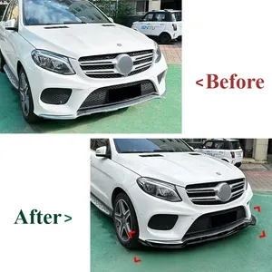สำหรับ Mercedes Benz W166 GLE Coupe C292 AMG ชุดแต่งสปอยเลอร์กันชนหน้า 3 ชิ้น ปี 2015-2018 ชุดแต่งภายนอก - Product Image 4