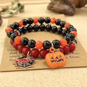 Natural Bracelet Colorful Glass Beaded Anti-anxiety Stone Innovative Influencer Choice Item Personalized <b>Engraving</b> - Product Image 5