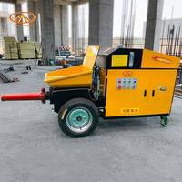 Pompe à béton diesel mini hydraulique à succès pour le transfert de ciment, idéale pour la construction de maisons individuelles et les petits chantiers
