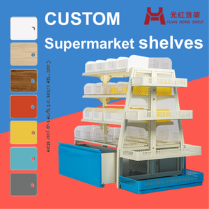 Giá để hàng siêu thị một mặt 5 tầng, kệ trưng bày đồ ăn nhẹ tiện lợi gắn tường, làm bằng thép carbon kim loại - Product Image 5