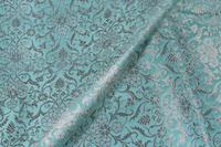 Tissu en brocart de poly éco-responsable, respirant et léger, motif abstrait inspiré des fleurs, aspect brillant, pour tenues ethniques de filles
