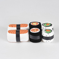 Haute qualité drôle beignet bas Logo à motifs Macaron chaussettes dans une boîte-cadeau nouveauté mignon Tube beignet Sox pour les femmes de noël