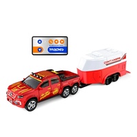 Camionnette électrique en plastique à l'échelle 1:64, prête à l'emploi, avec remorque, radiocommandée 4 canaux, drift, câble USB 30M
