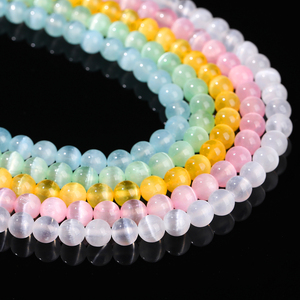 JD GEMS Vente en gros de perles de sélénite multicolores, œil de chat, pierres précieuses irisées, pierres précieuses en vrac pour la fabrication de bijoux DIY, projets d'artisanat - Product Image 4