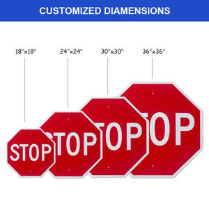 Meilleur <span class=keywords><strong>prix</strong></span> OEM Panneaux de signalisation routière réfléchissants Panneau réglementaire Panneau d'arrêt réfléchissant - Product Image 2