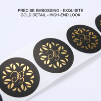 Étiquettes autocollantes personnalisées en vinyle imperméable avec logo doré pour bouteilles de cosmétiques, shampoings et soins de la peau, impression en rouleau pour emballages de contenants