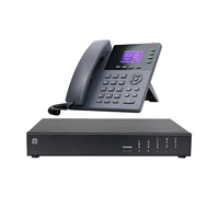 PBX IP Analógico de Escritorio de Pequeña Capacidad con Almacenamiento de Grabación SD de 32 GB
