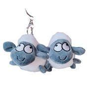 Pendentif en peluche mouton inspiré de TikTok, cadeau du Nouvel An, porte-clés jouet, sac élégant, rembourrage en coton PP, 11-30cm