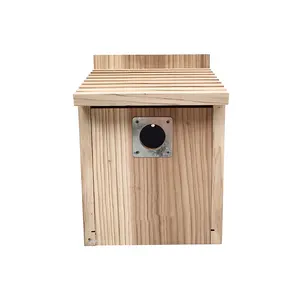 Hot Sale Wood Bird Nesting Box Hanging Wooden Bird House For Garden