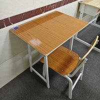 Bureau et chaise d'école pour un seul élève, ensemble de mobilier scolaire pour l'école primaire, prix abordable