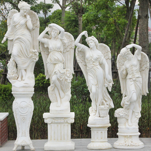 Giardino a grandezza naturale in resina scultura in fibra di vetro angelo alato <span class=keywords><strong>statua</strong></span> - Product Image 5