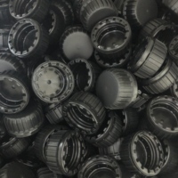 Tutup Botol Oli Mesin HDPE 38mm Anti Bongkar Pilfer Proof dengan Lapisan Induksi Aluminium Foil Warna Kustom Pabrik