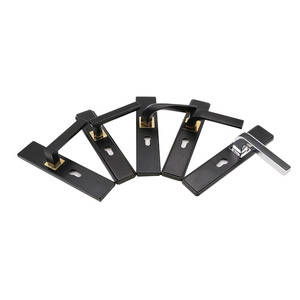 <span class=keywords><strong>Poignée</strong></span> <span class=keywords><strong>de</strong></span> <span class=keywords><strong>porte</strong></span> en acier <span class=keywords><strong>de</strong></span> luxe moderne et minimaliste, très vendue, avec serrure à 3 leviers, installation facile et silencieuse pour appartement - Product Image 6
