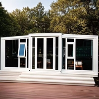 Meilleure vente Villa 20 pieds 40 pieds Maison mobile à montage facile Maison préfabriquée Petite maison en conteneur extensible 2 3 4 chambres à coucher